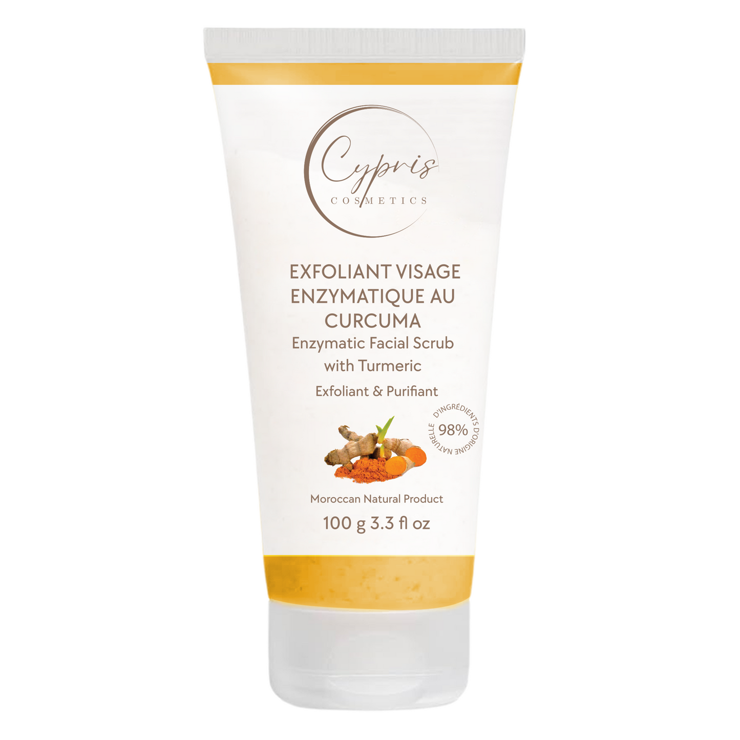 ENZYMATIC FACIAL EXFOLIANT WITH TURMERIC